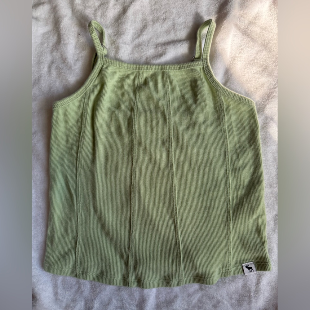 Abercrombie Kids Light Green Ribbed Top